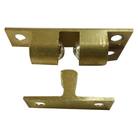 Resbalón 60 mm (Apto para: Puertas de madera, Latón)