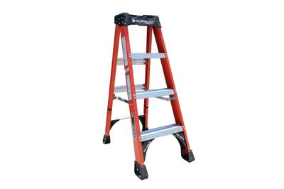 Escalera tipo tijera 3 peldaños naranja (carga 225 kg) C301704N, Marca  CUPRUM