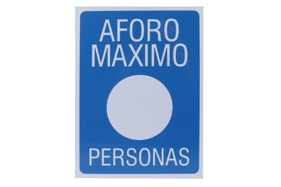 Anuncio De Pvc Aforo Maximo Personas X Cm Anuncios Preventivos