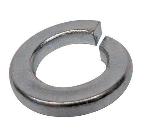 02300400 ARANDELA PRESION DE ACERO 1/8" (3.2MM) GALVANIZADA