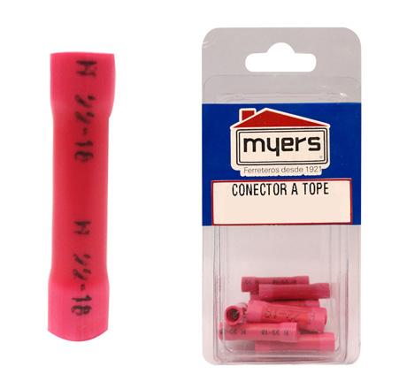 05002680 Conector tope casa myers calibre 22-16 12 piezas color rojo