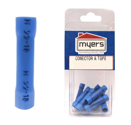 05002690 Conector tope casa myers calibre 16-14 12 piezas color azul