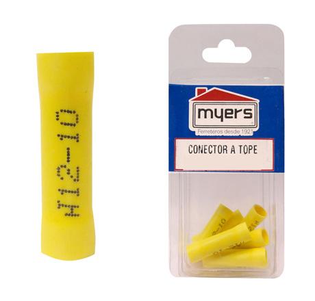 05002700 Conector tope casa myers calibre 12-10 6 piezas color amarillo