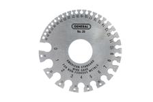 05500030 Calibrador gauge para alambre del No. 0 al 36 general tools #20