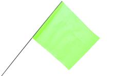 08000090 Bandera lima fluor ch hanson de 4 pulg x 5 pulg estaca 21 pulg