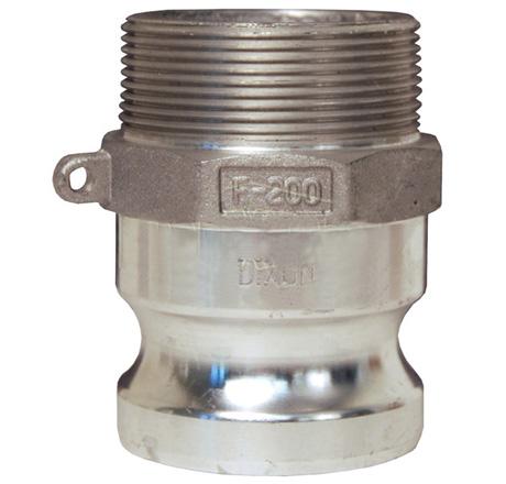 09603900 Conexion rapida tipo f ranurado macho macho dixon g200-f-al de 2 pulg o 51 mm para leva de aluminio