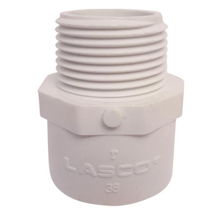 10201480 Adaptador pvc macho 436-015 de 38 mm o 1 1/2 pulg