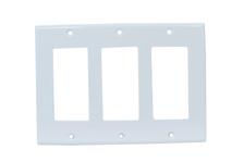 15001460 Placa triple classic volteck 46420 plástico blanco