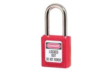 20800157 Candado Master Lock 410RED de bloqueo termoplástico 38 mm rojo gancho largo