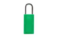 20800224 Candado Master Lock 411GRN de bloqueo termoplástico 38 mm verde gancho largo