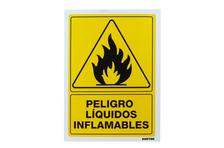 29915178 Señal liquidos flamables de poliestireno surtek ses32 de 25 cm x 36 cm