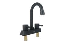 33101355 Mezcladora para lavabo 4"  de laton acabado negro mate dica 4066.2