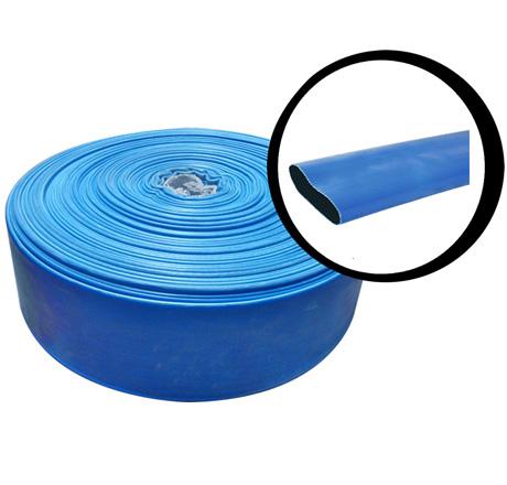 34500010 Manguera Alaflex plana de color azul de 2 pulg